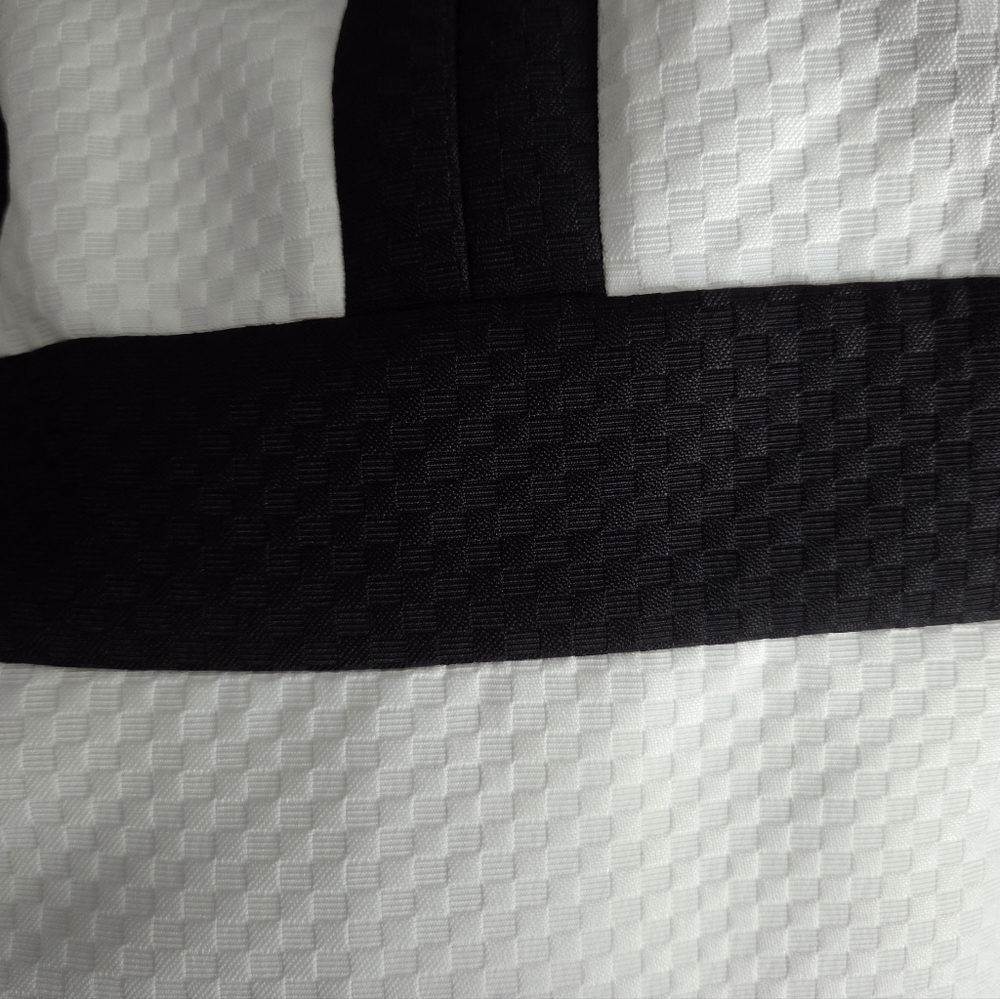 Tahari-Levine Studio Black and White Sleeveless Colorblock Mini Dress Size 10 - Picture 11 of 13